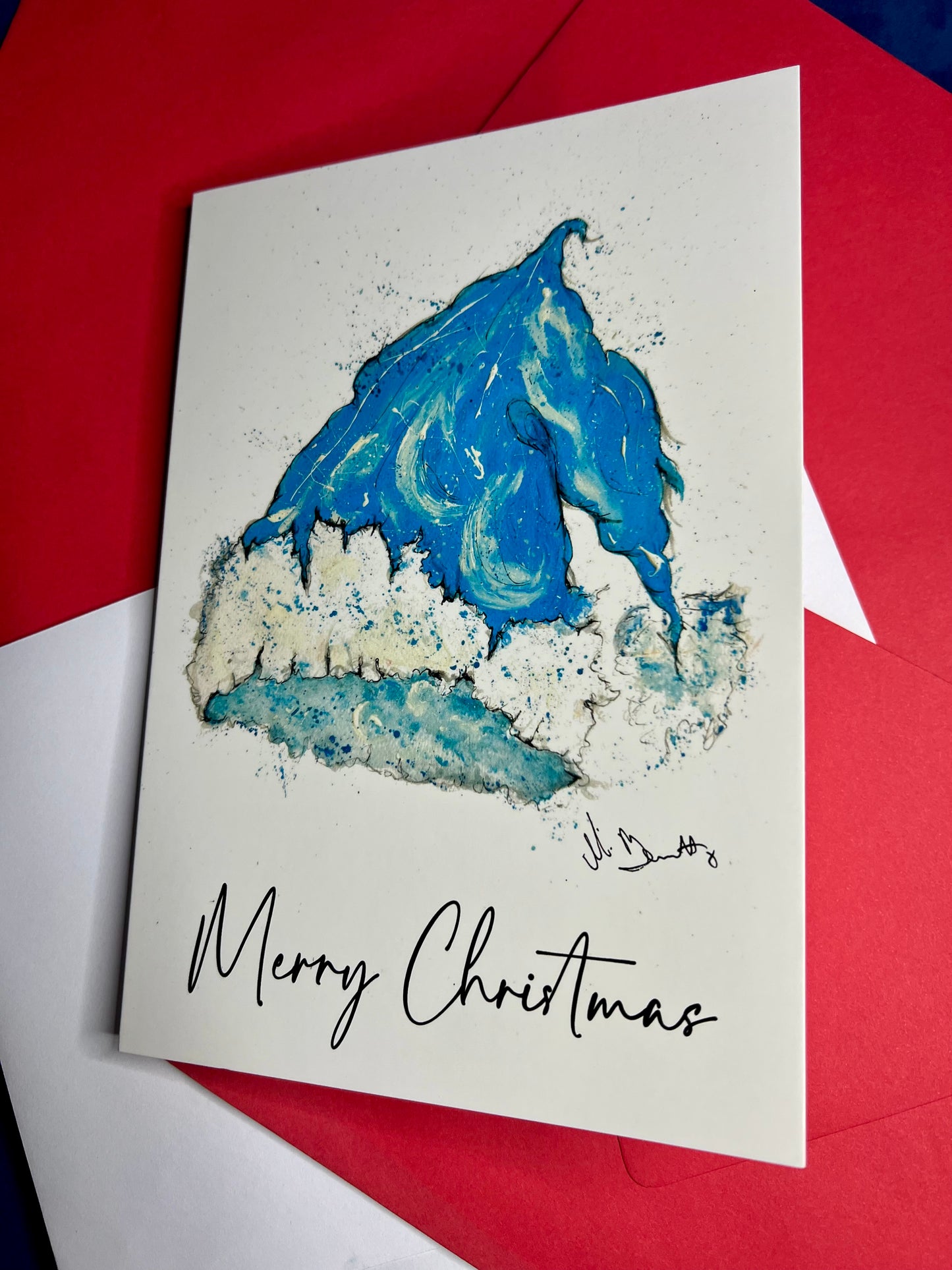 A5 Christmas Card - Santa Hat