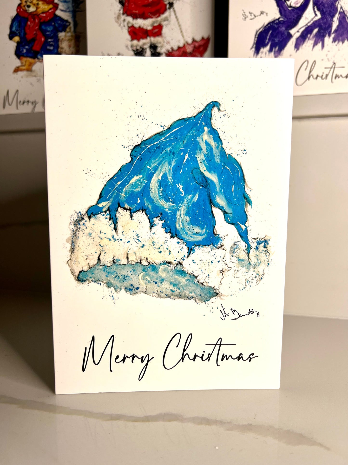A5 Christmas Card - Santa Hat