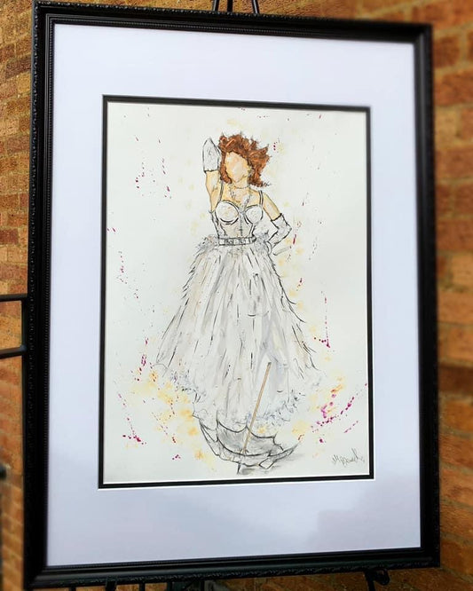 Madonna - 1984 - MTV Music Awards - Like a Virgin - A3 Limited Edition Print - Madonna Art