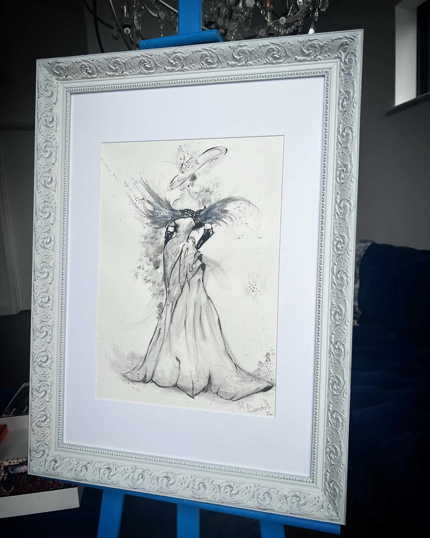 Vogue Model - Original Framed Painting