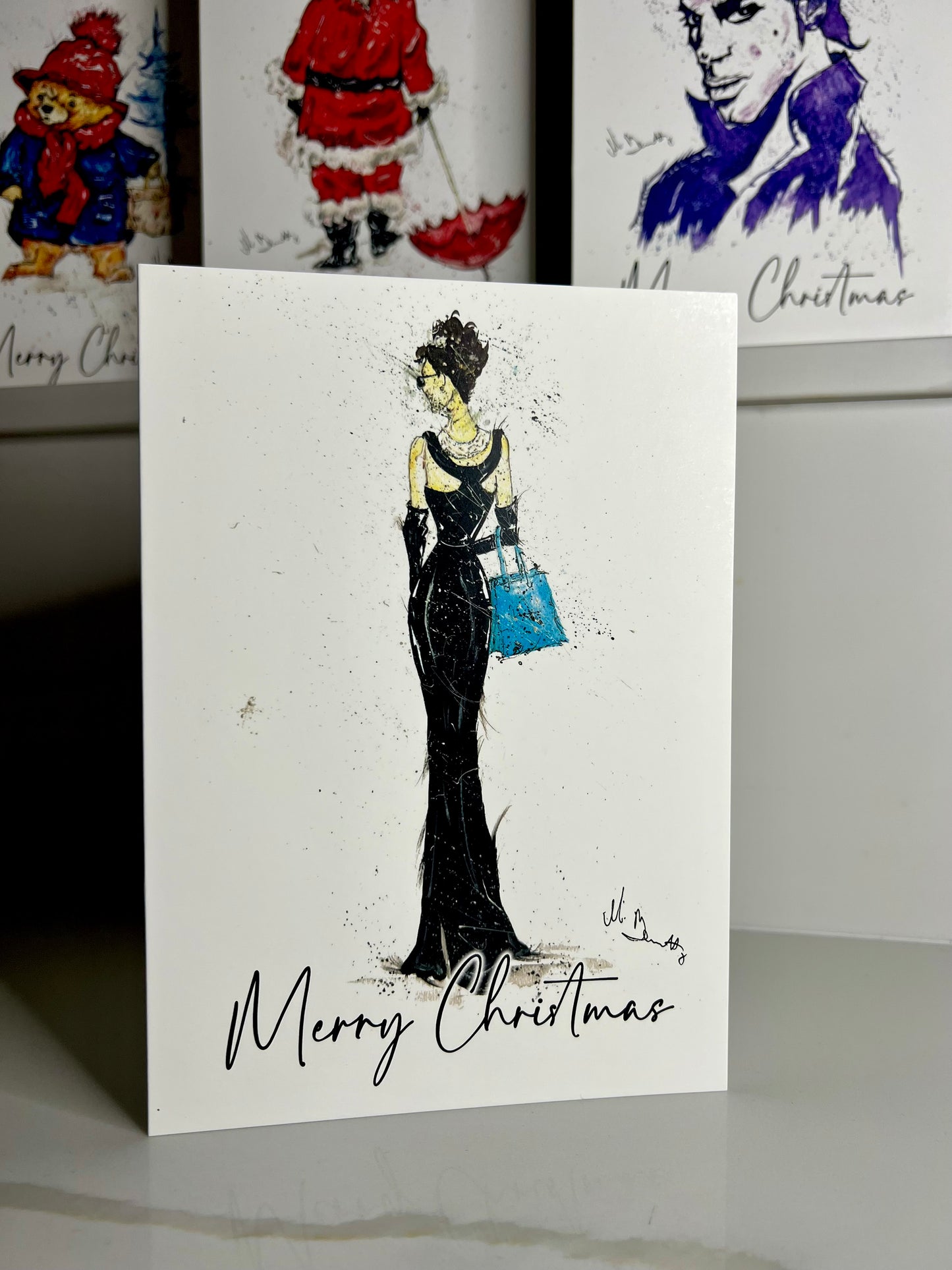 A5 Christmas Card - Audrey Hepburn