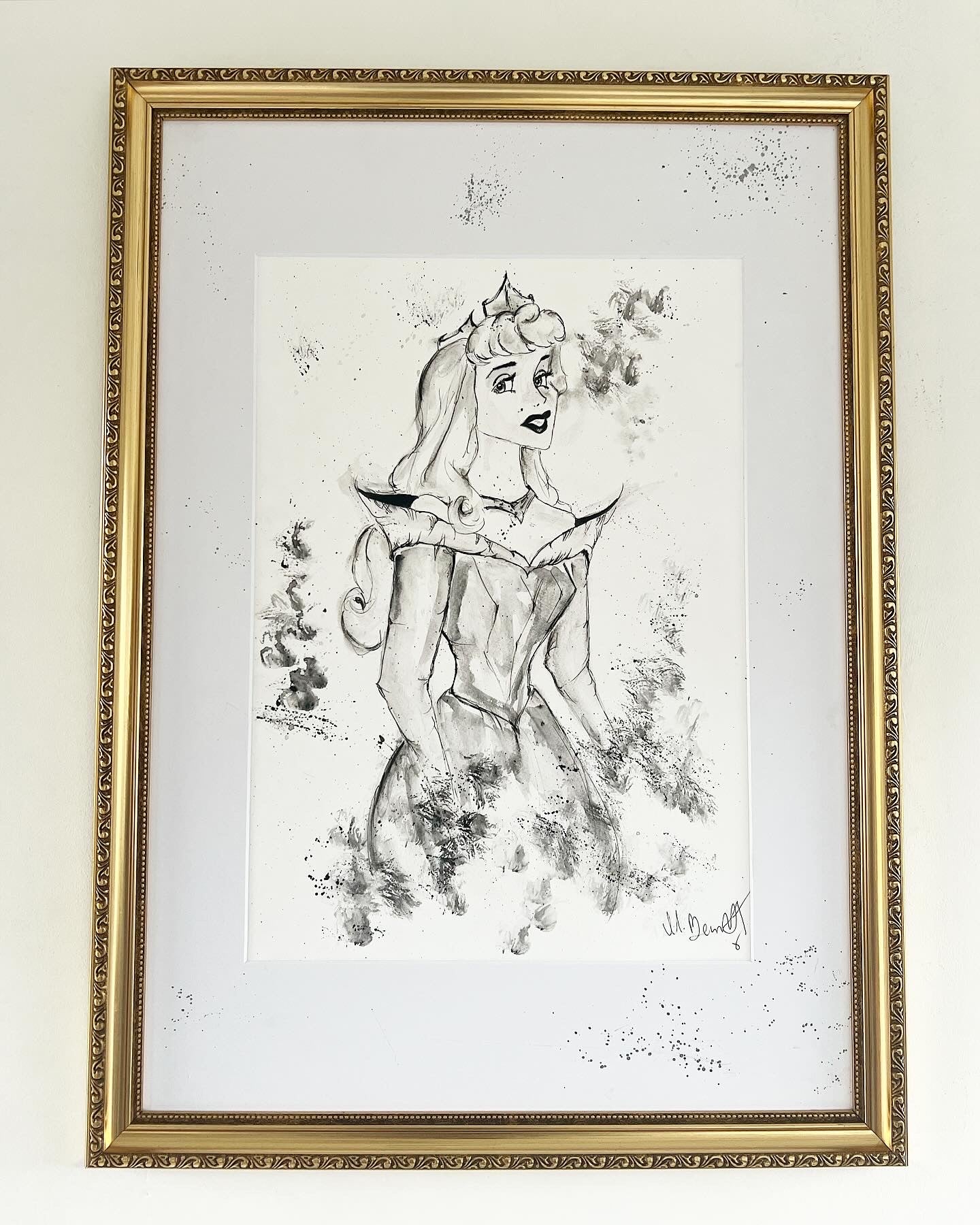 Sleeping Beauty - Original Framed Painting - Disney Art - Disney Princess - Disney - Sleeping Beauty Art - Aurora Painting - Maleficent