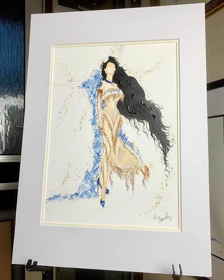 Pocahontas- Original Framed Painting - Disney Art - Disney Princess