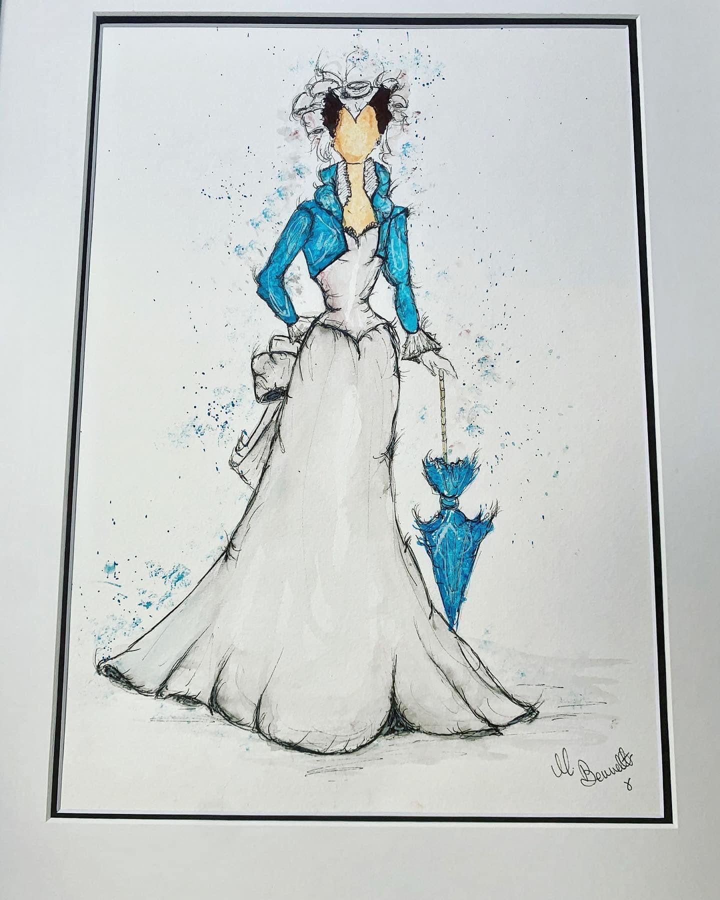 A3 Scarlett O’Hara  - Limited Edition Print - Edition Size 5 Art Print - Gone with the wind -  Vivien Leigh Print