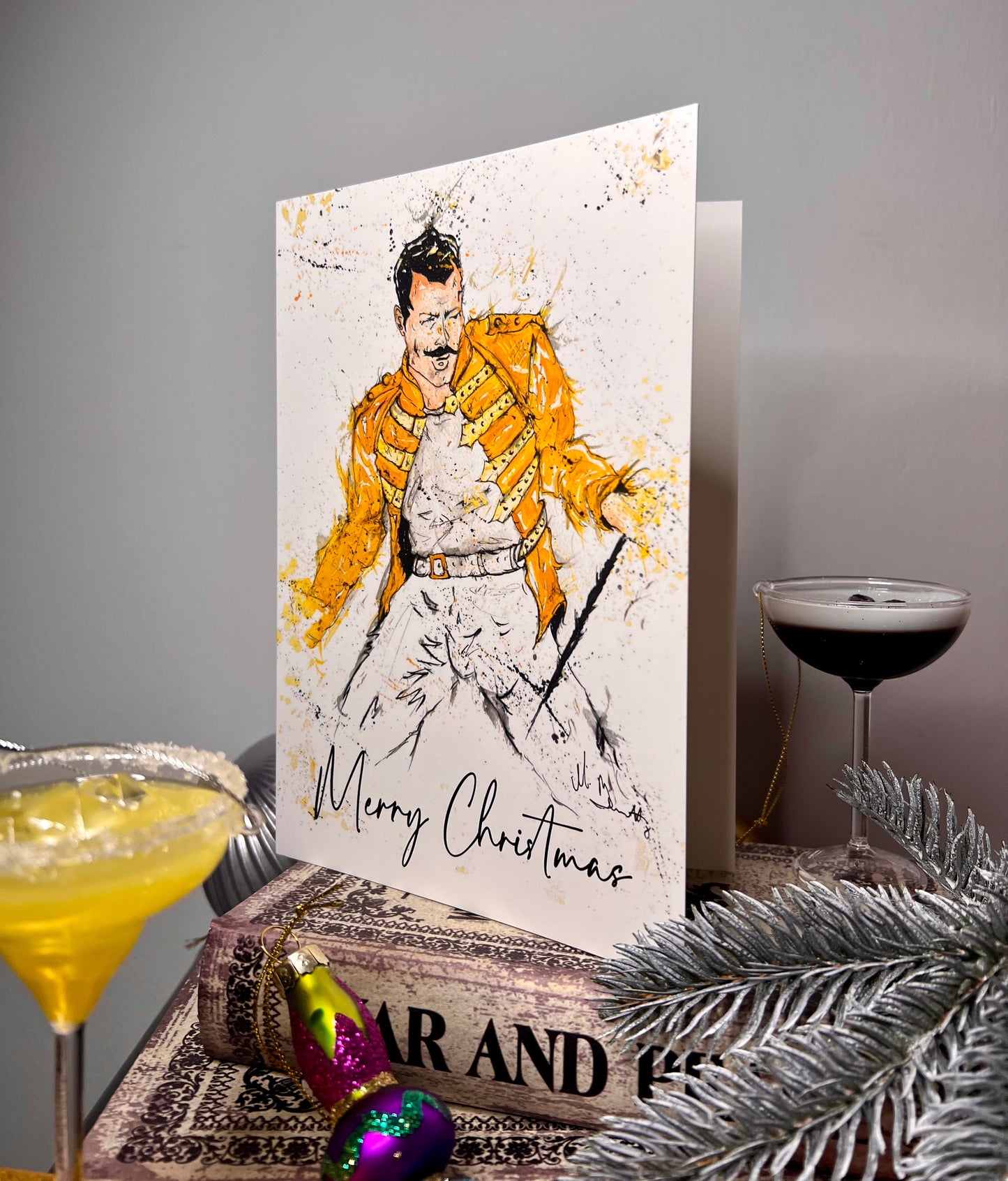 A5 Christmas Card - Freddie Mercury Queen