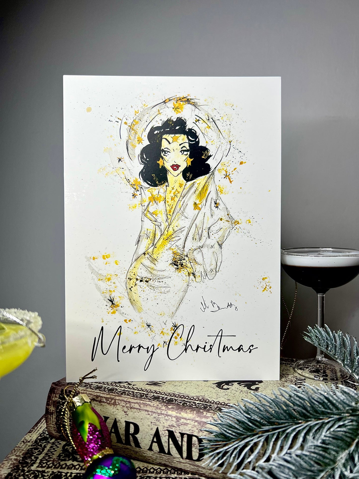 A5 Christmas Card - Hedy Lamarr - Old Hollywood
