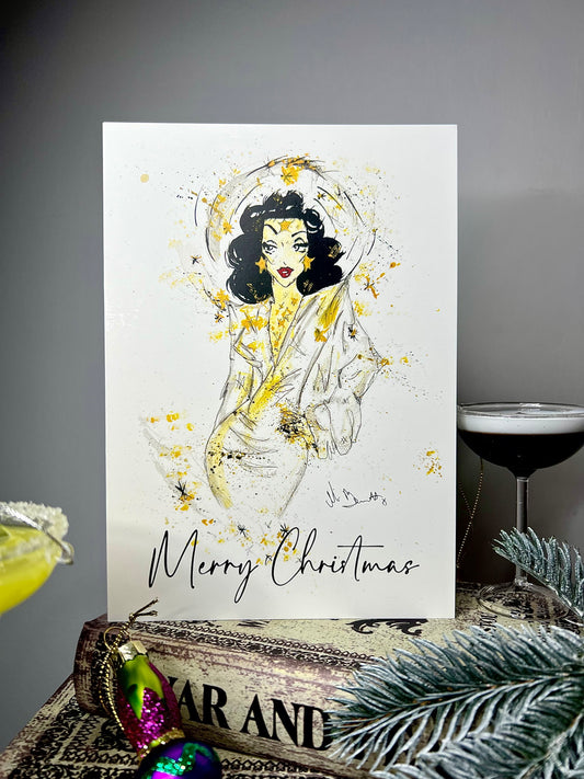 A5 Christmas Card - Hedy Lamarr - Old Hollywood