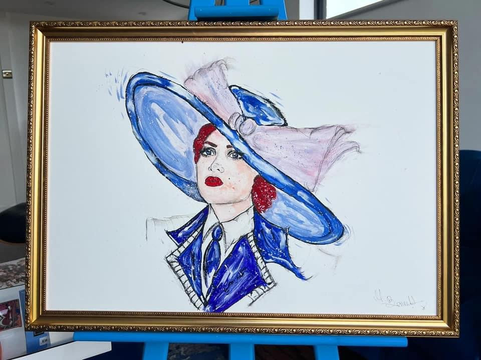Original Framed Titanic Painting of Rose  - Titanic - Kate Winslet - Titanic Art