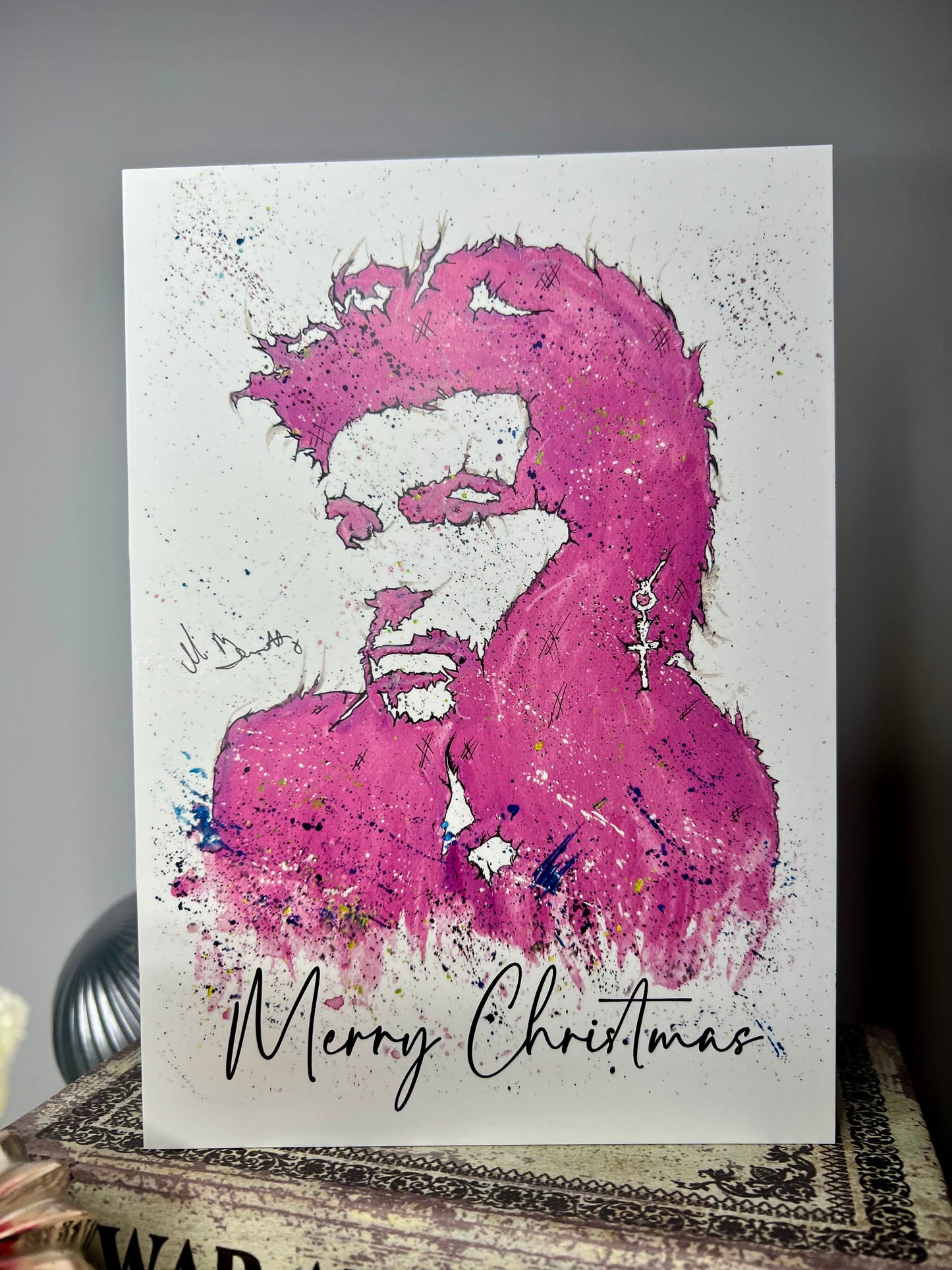 A5 Christmas Card - Wham Last Christmas George Michael