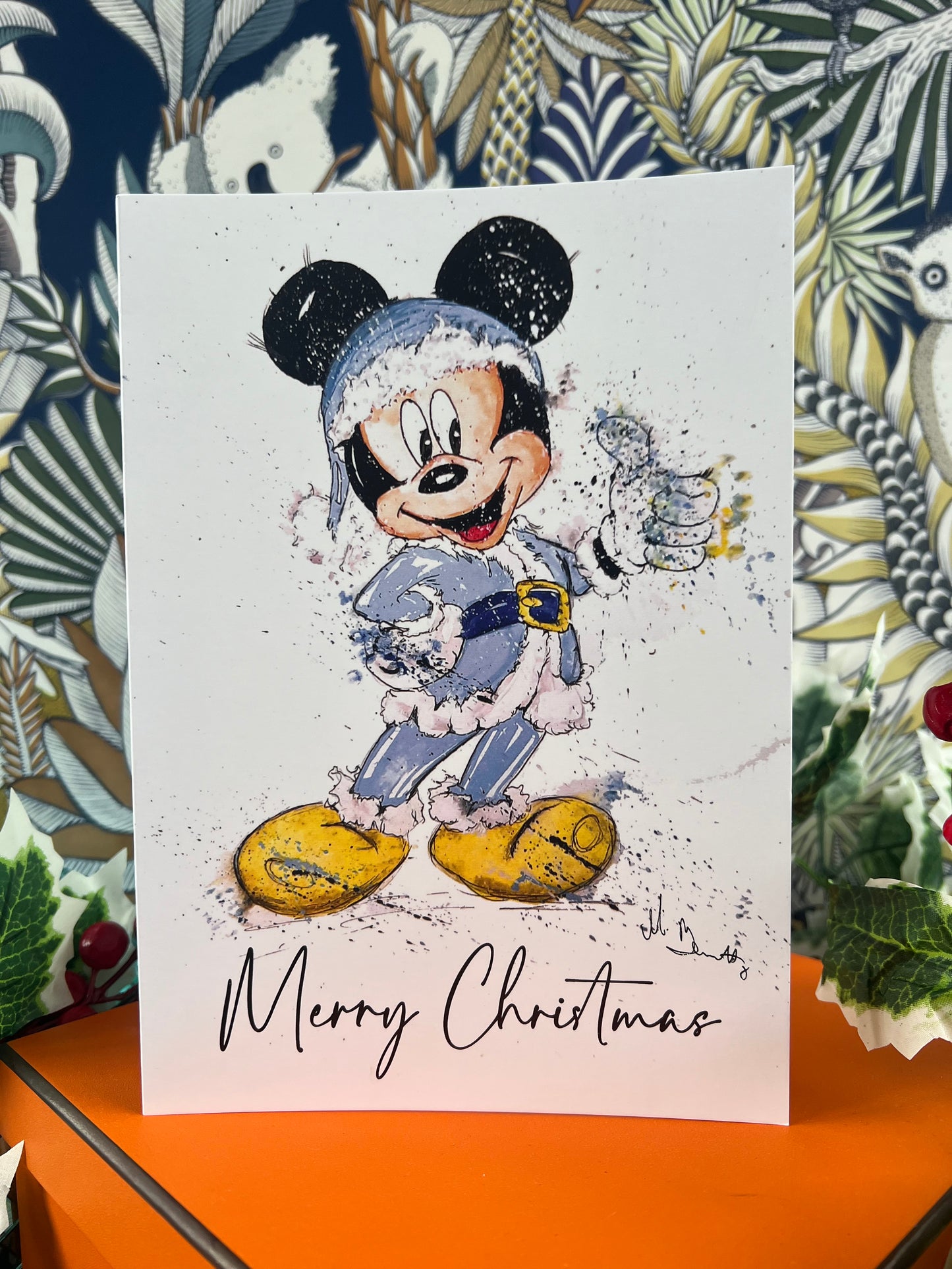 Mickey Mouse 2  - A5 Christmas Card