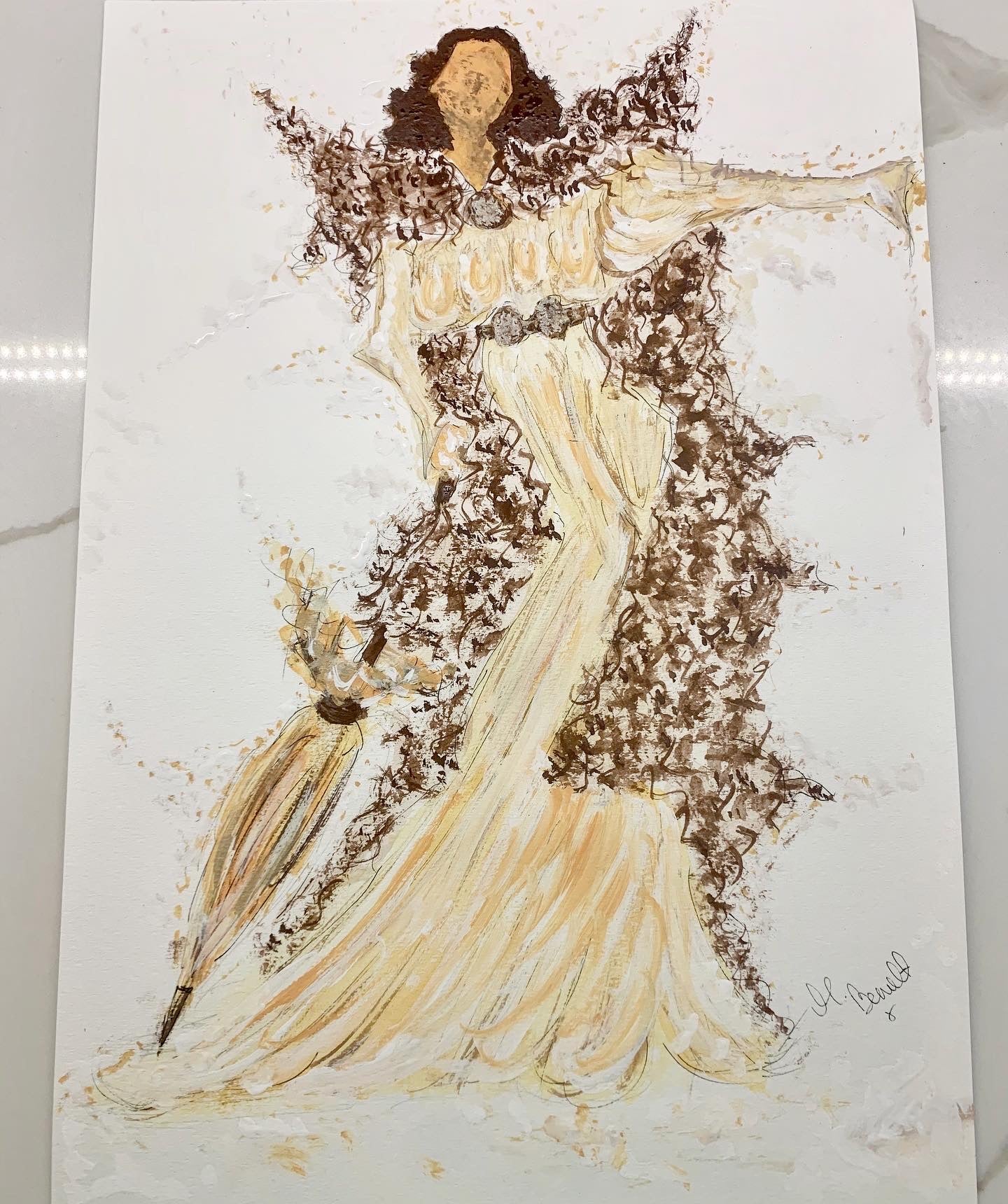 Original Framed Painting of -  Joan Crawford  - Hollywood - Hollywood Glamour - Old Hollywood - Joan Crawford Art