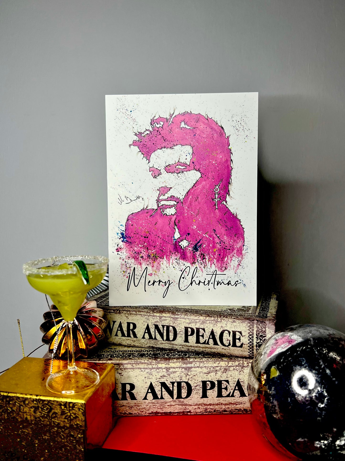 A5 Christmas Card - Wham Last Christmas George Michael