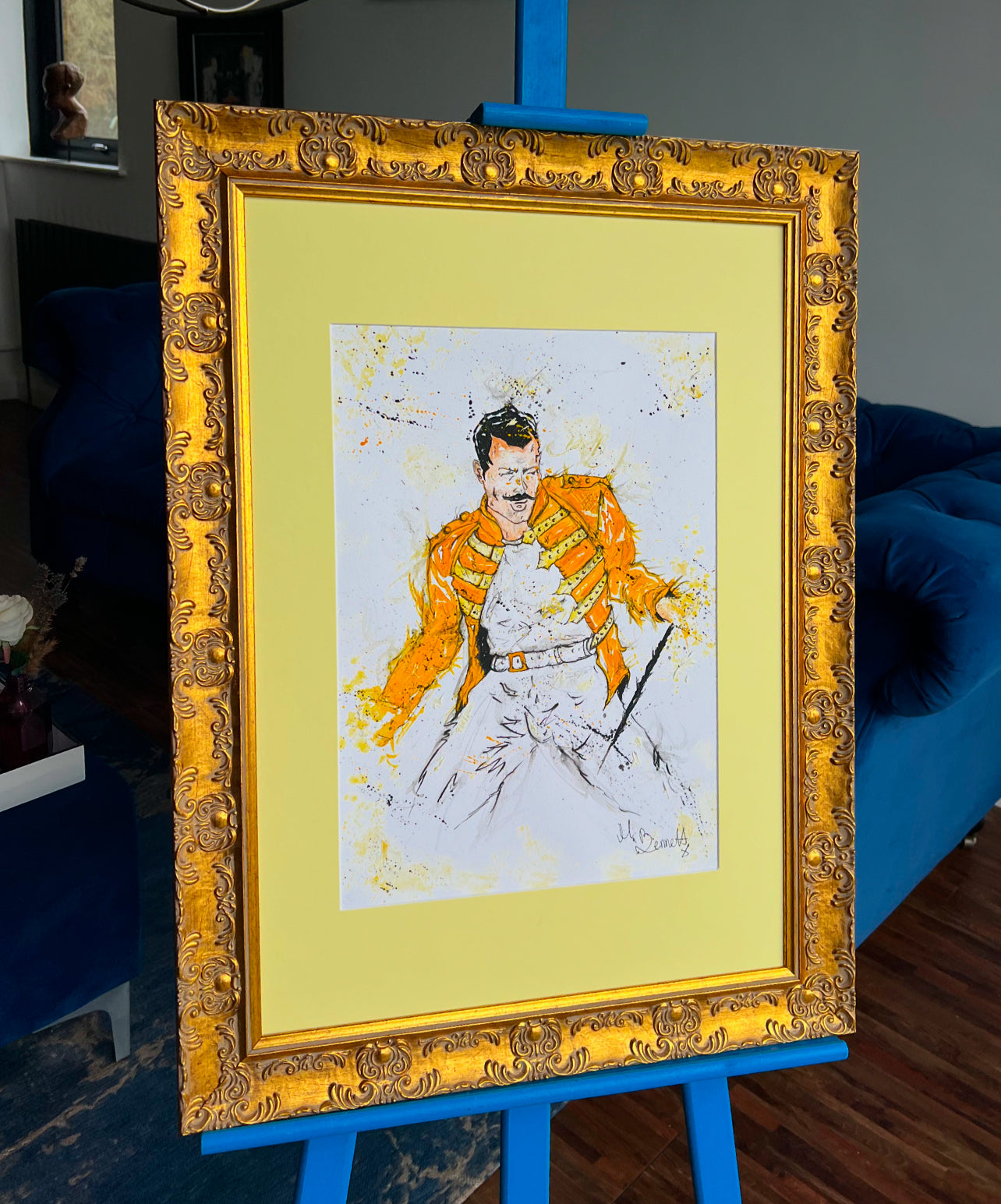 Freddie Mercury Orignal Framed Painting