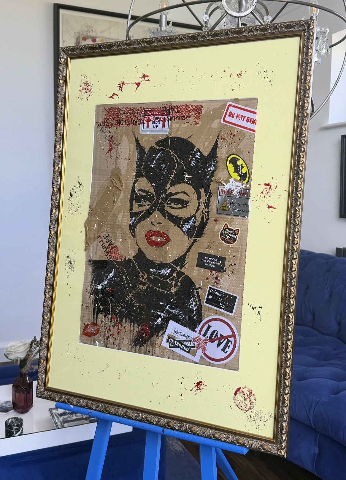 Nine Lives, No Rules – Original Catwoman Painting