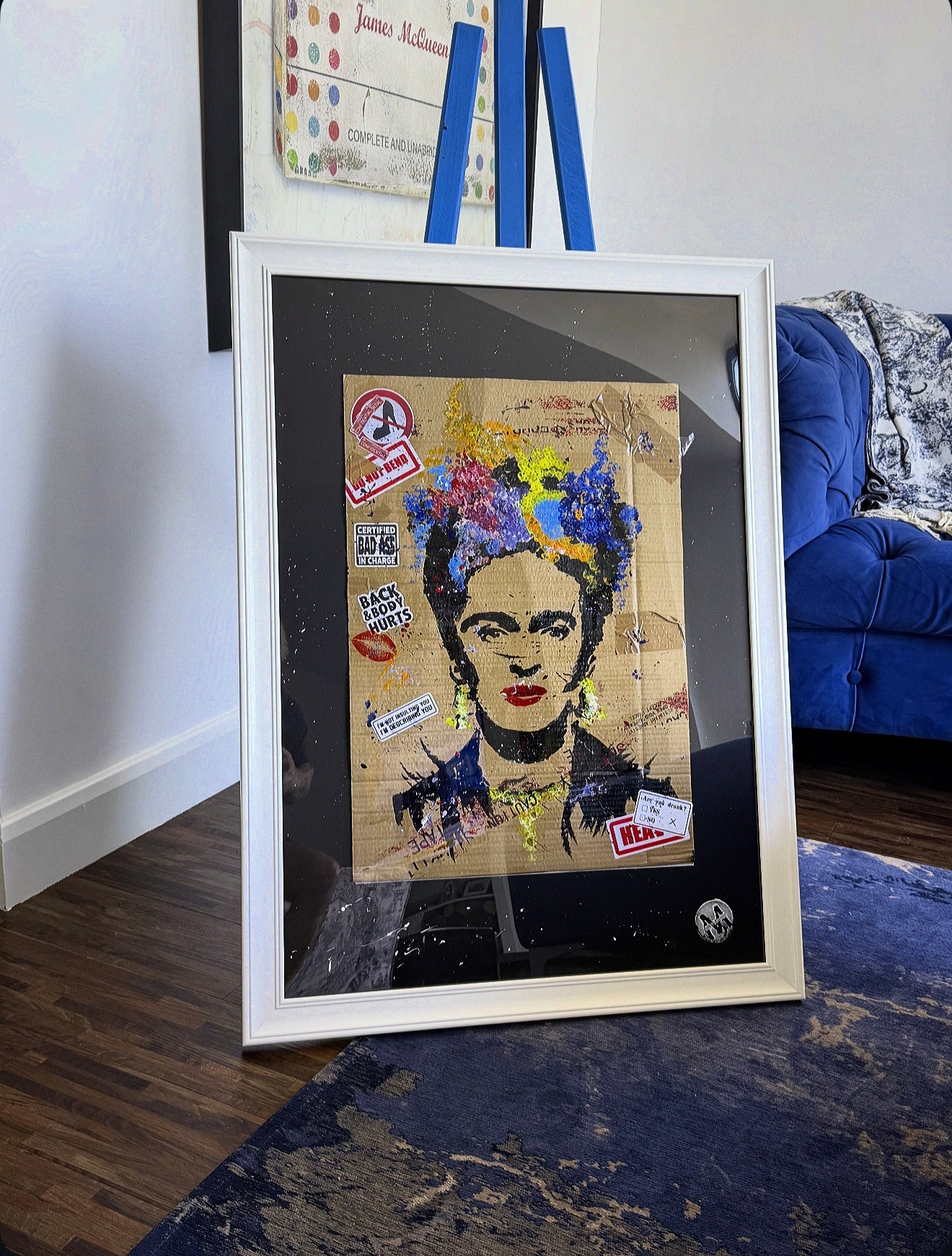Frida Kahlo – Original Framed Frida Kahlo Painting