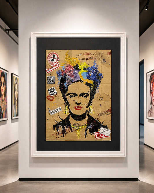 Frida Kahlo – Original Framed Frida Kahlo Painting