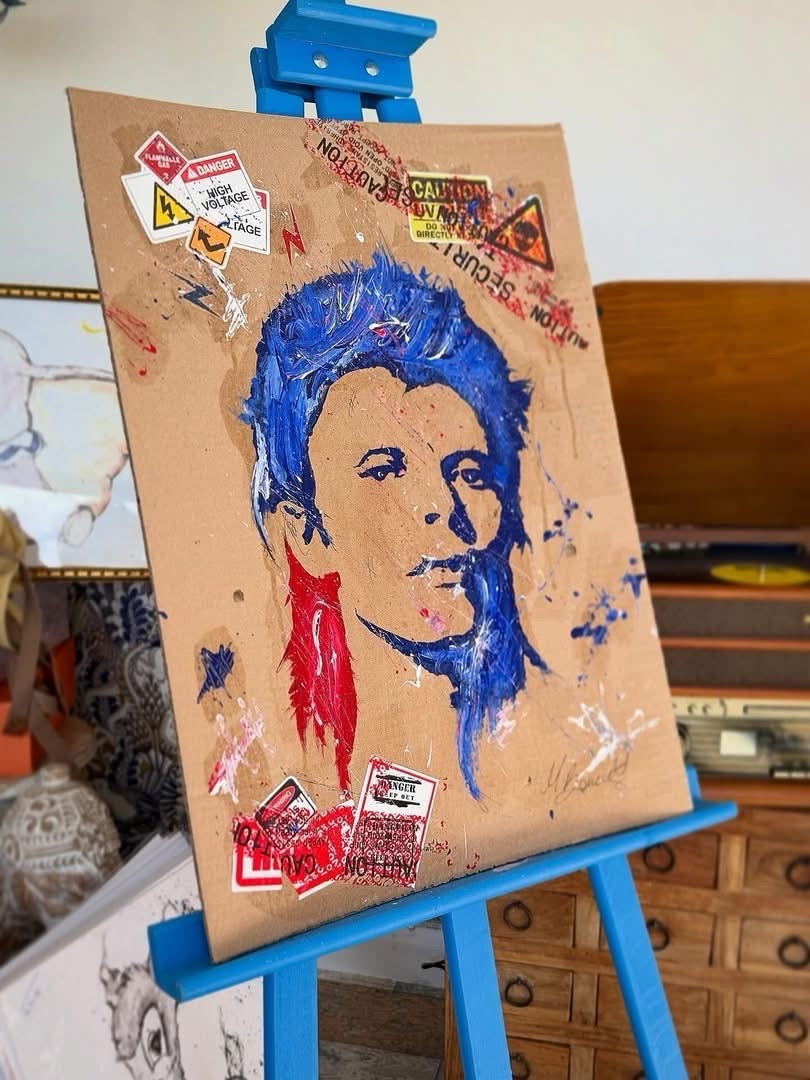 Celestial Revel – Original David Bowie Painting