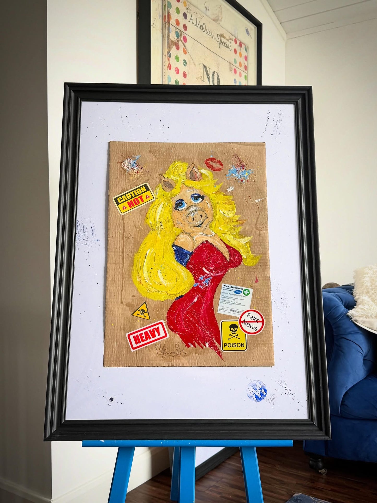 Miss Piggy - Babe - Original Framed Painting