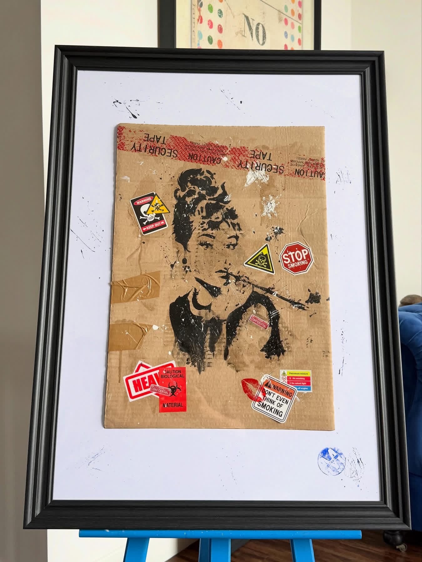 The Cat’s Mother – Original Framed Audrey Hepburn Painting