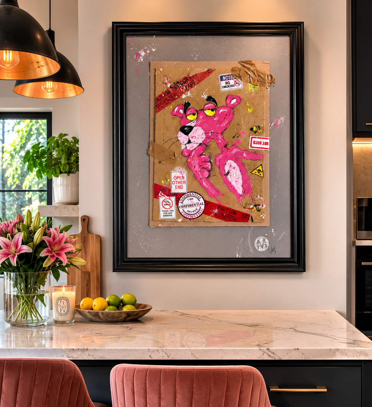 Strictly Confidential – Original Pink Panther Painting