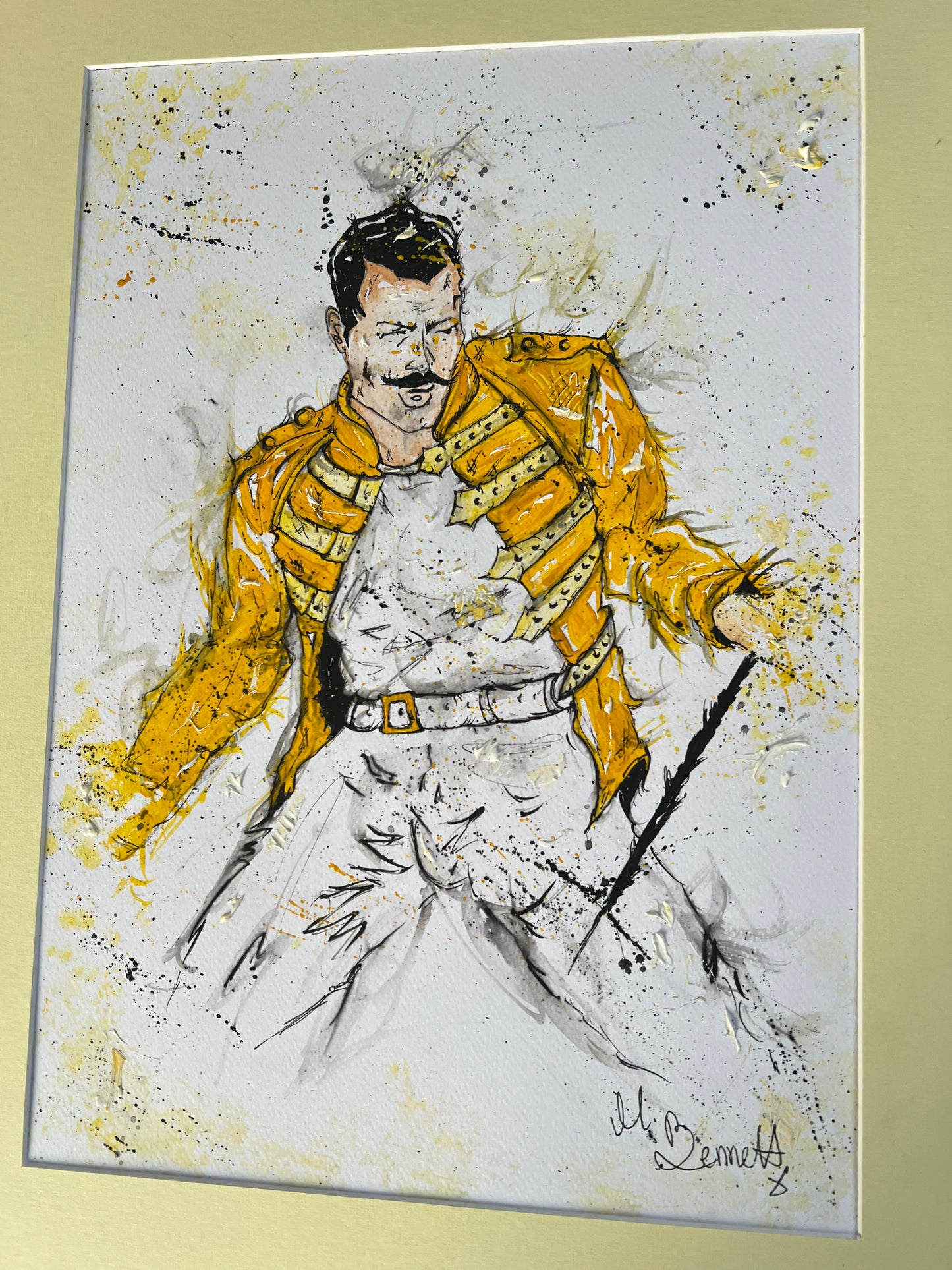 Freddie Mercury Orignal Framed Painting
