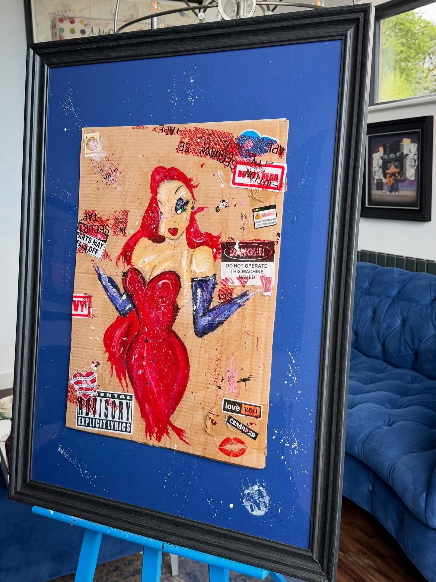 Jessica Rabbit – Original Framed Painting A1