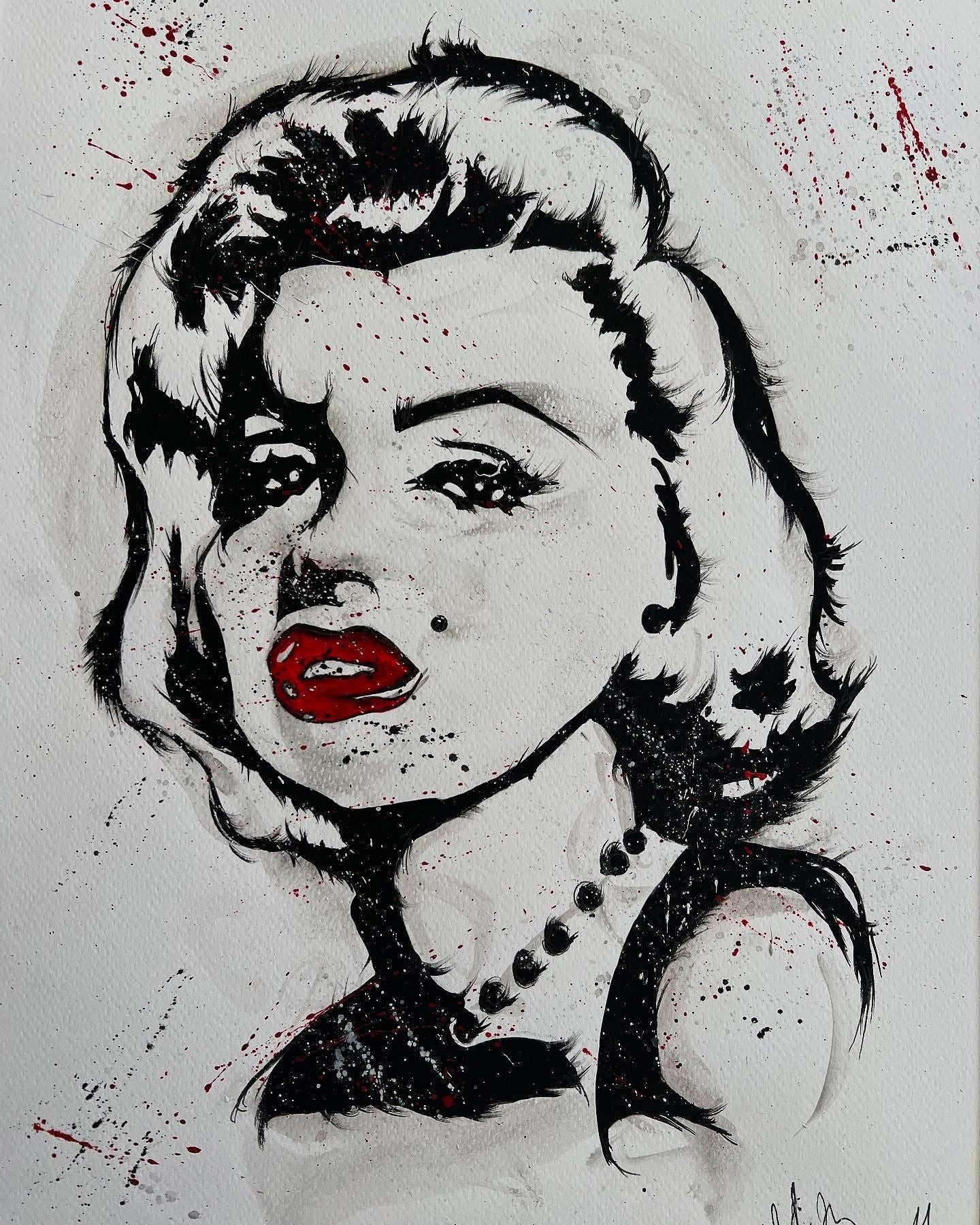 Marilyn Monroe - Original Framed Painting - Marilyn Monroe Art- Marilyn Monroe Painting