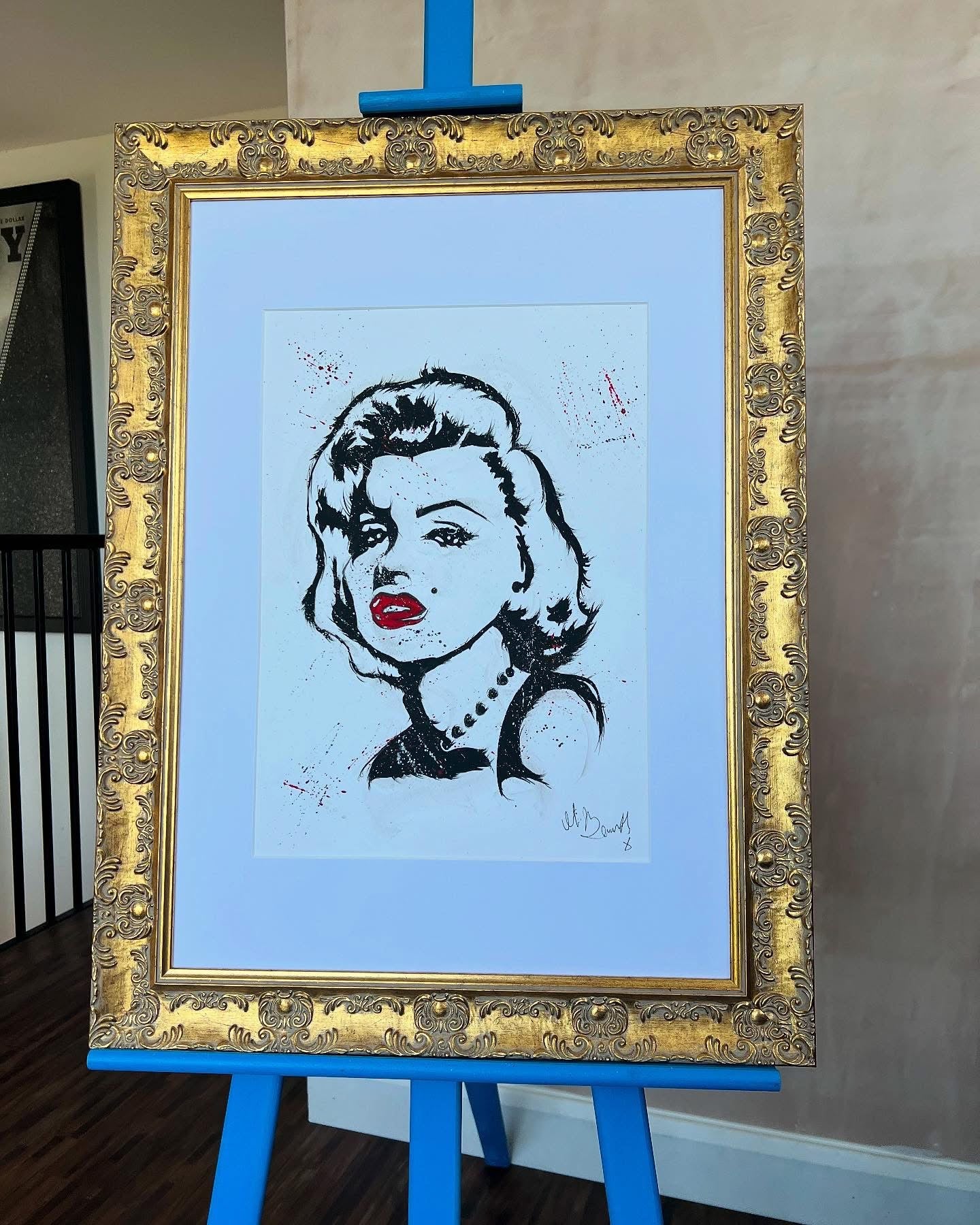 Marilyn Monroe - Original Framed Painting - Marilyn Monroe Art- Marilyn Monroe Painting