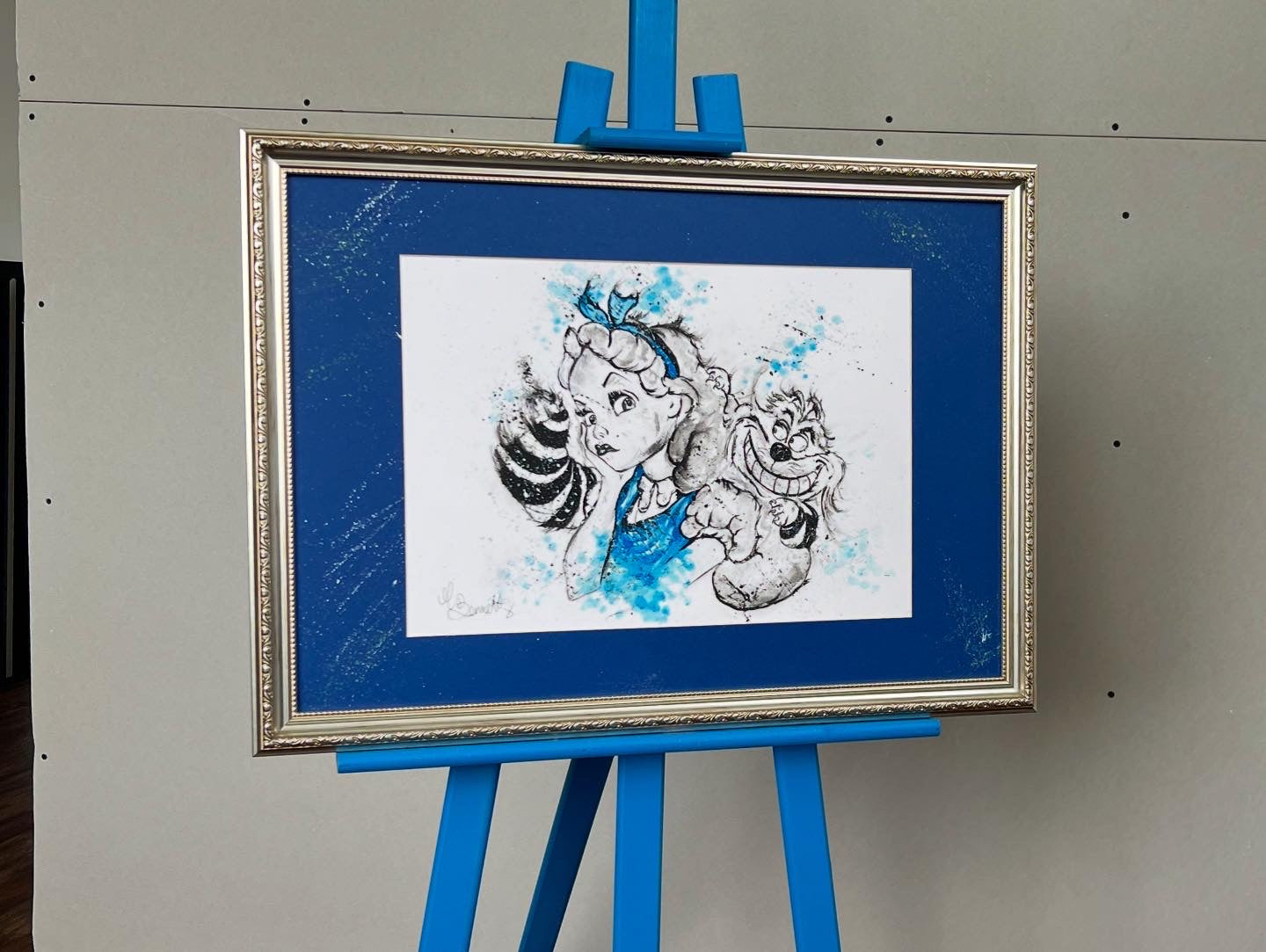Alice in Wonderland - Original Framed Painting - Alice in Wonderland Art