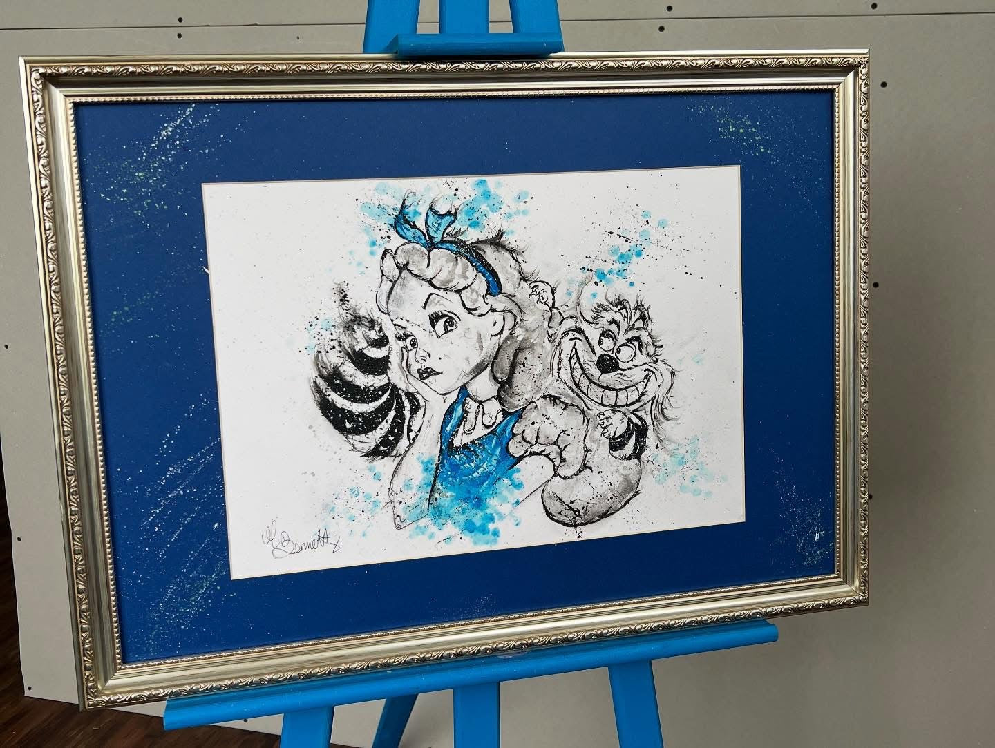 Alice in Wonderland - Original Framed Painting - Alice in Wonderland Art